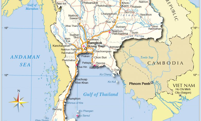 Thailand Map 780x470 